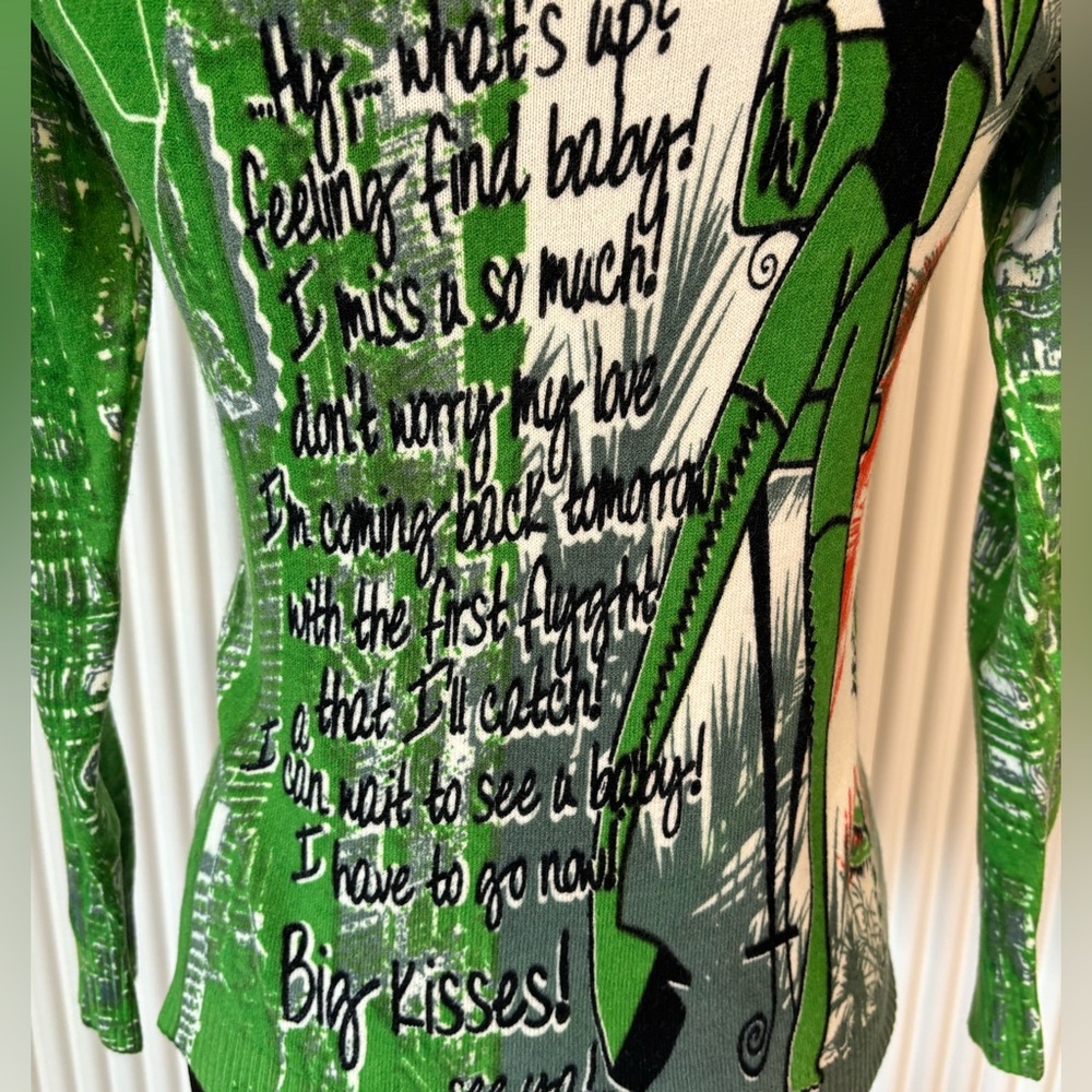 For Dolls Only by Rags Graphic Cardigan Sweater - Picture 8 of 8